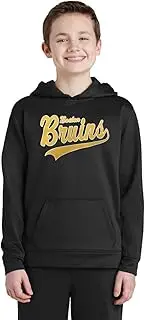 Outerstuff Boston Bruins Youth Boys Size Elation Wordmark Performance Fleece Hoodie