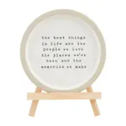 Mud Pie The Best Plate With Easel; assembled 9" x 7"