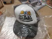 Von Dutch Trucker Hat White Black Flying Eyeball Wordmark Embroidered Cap
