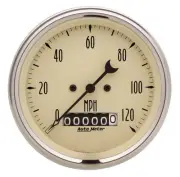 Auto Meter Gauge Speedo. 3 3/8in 12 0mph Elec. Prog. w/ Whee