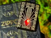 Zippo Lighter - Art Deco 2021 Collectible of the Year - COTY - Swarovski Crystal
