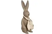 Hill Interiors Winter Bunny Rabbit Ornament (Grey/ Washed Grey) (Small)