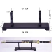 Assembly Samurai Sword Holder Stand Katana Wakizashi Display Rack 34.8cm 1 Tier