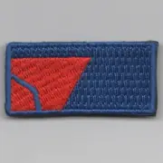 FSS DELTA AIRLINES LOGO GUARD PILOT HOOK & LOOP MILITARY EMBROIDERED PATCH