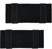Molle Patch Panel Hook&Loop Adapter Panel for DIY Patch Badges Tactical Molle Hook and Loop Molle Panel for Badges and Insignia Patches 7''x3.4'‘ 2Pack (Black)