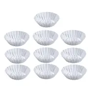 10 Pcs Cake Pan Quiche Molds Cupcake and Muffin Baking Cups