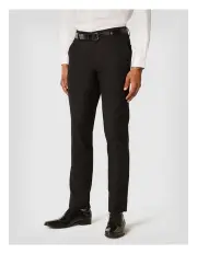 [Politix] Slim Fit Tuxedo Pant in Black Chintz