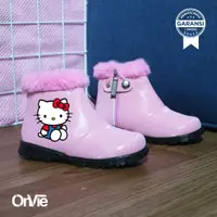 在飛比找蝦皮購物優惠-Hello Kitty 兒童派對靴韓版皮草冬季童鞋