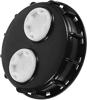 ULTECHNOVO Black Ibc Tank Lid Cover with Dual Vents Plastic Ibc Tote Cap for Chemical Storage Garden Irrigation and Industrial Use