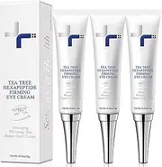 Tea Tree Hexapeptide Firming Eye Cream,Under Eye Cream for Dark Circles Puffiness With Peptides For All Skin Types