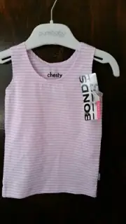00 NEW Bonds lilac purple stripe chesty pastel