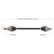 Tytaneum Standard Complete Axle #POL-7087 Polaris RZR Pro XP/RZR Pro XP 4