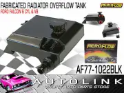 AEROFLOW FABRICATED RADIATOR OVERFLOW TANK BLACK FOR FORD FALCON BA BF 6CYL & V8