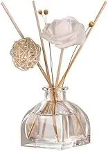 1PCS 150ml/5oz Empty Refillable Clear Glass Fragrance Jar Pot for DIY Replacement Reed Diffuser Sticks Sets Essential Oils DIY Diffuser Craft Projects Wedding Party