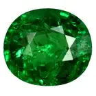 1.06 ct Awe-inspiring Oval Cut (7 x 6 mm) Tanzania Green Tsavorite Garnet