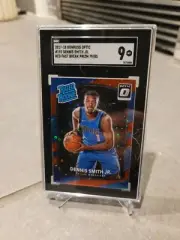 DENNIS SMITH JR 2017 PANINI OPTIC FAST BREAK RED PRIZMS RC /85 SGC 9