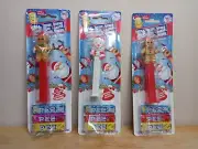 New In Sealed Package PEZ SNOWMAN & 2 GINGERBREAD MEN Candy Dispenser Christmas