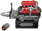 V8 Engine Building Blocks Model Kit, 750+Pcs Engine Building Block Set for Kids/Adults