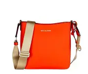 MICHAEL KORS JET SET TRAVEL SMALL SHOULDER MESSENGER BAG POPPY
