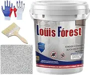 High-Gloss Marble Effect Epoxy Floor Coating, Epoxy Paint, Floor Paint, High-Gloss Marble Finish Epoxy Floor Coating, Epoxy Floor Paint, Garage Floor Paint, Basement Floor Paint (Light Gray)