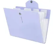 Expanding File Folder with 5 Pockets, Accordion Folder Paper Organizer A4 Letter Size Document Folders for School Office Home Business Trip