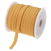 1/4 Inch Double Fold Bias Tape Cotton Bias Tape(Dark Yellow 50 Yards)