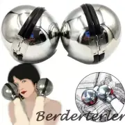 Stainless Steel Set Handcuffs Helmet Slave Bdsm with Lock Handcuffs Ball Helmet