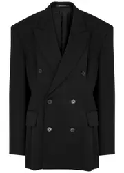 Balenciaga Wool Blazer - Black And Caramel - 36 (UK8 / S) 36 (UK8 / S)