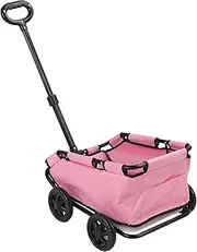 Dog Stroller, Foldable Dog Buggy, Portable Pet Stroller, Dog Buggy Up to 28.6lbs, 51 X 35 X 23cm, with 4 Wheels, for Dogs, Cats and Other Small Pets
