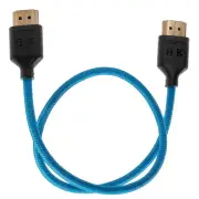 Kondor Blue 8K HDMI 2.1 - 43cm Braided Cable for on Camera Monitors