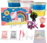 Modeling Clay Kit for Kids, Fill-by-Clay Air Dry Clay Set with Pony Molds