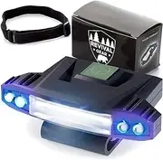 Hat Light Rechargeable LED Headlamp: Head Lamps Strap Clip On Flashlight Headlamps for Hardhat & Hats for Camping, Running, Working Hard Hats, Cycling, Walking, Hiking