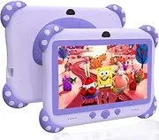 Kids Tablet 7 Inch Tablet for Kids 3-7 Android WIFI Toddler Paretal Control, 32GB Children Tablets with Dual Cameras, IPS HD Screen, Shockproof Protective Case, Best Toddlers Tablets Gift for Kids