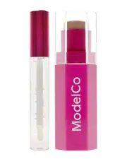 ModelCo Women's Glow Highlighter Stick With Shine Ultra Lip Gloss