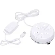 3in1 Mini Washing Machine Portable Personal Rotating Ultrasonic Turbine Washer Adjustable with USB Cable Convenient