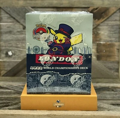 Pokemon: 2022 World Championships Deck Display (Set of 8) Factory Sealed