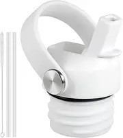 Straw Lid for Hydro Flask 12 18 21 24 oz Standard Mouth, Straw Lid for Hydroflask Standard Mouth with Flexible Handle, Flex Straw Cap Replacement Lid for Hydroflask Standard Mouth