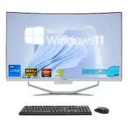 Aio I7 27 " Curved 8gb 240gb Win10 Gpu Gt710 2gb Editing Gaming Graphics Game _