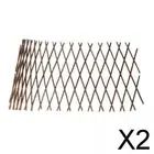 2X Expandable Bamboo Trellis Wooden Lattice Trellis Fence for Climbing