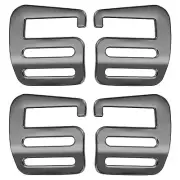 2 Pair g Hook Webbing Slide Buckles 25mm Metal g Hooks Webbing Clips Grey