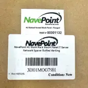 NavePoint 4U Blank Rack Mount Panel IT Server Network Spacer Slotted Venting