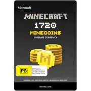 Microsoft Minecraft $14.95 Gift Card - 1720 Minecoins In-game Currency