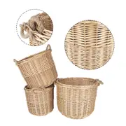 Clevinger 3 Piece Wicker Storage Basket with Handles set Home Bathroom Bed Laundry AU