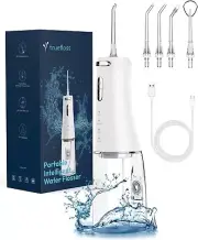Portable Water Flosser - Water Picks for Teeth Cleaning with 4 Pressure Modes