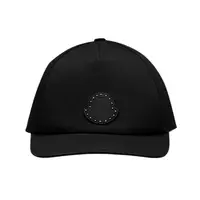 在飛比找momo購物網優惠-【MONCLER】新款 鉚釘品牌LOGO 棒球帽(黑色)