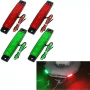 New Red Green Boat Navigation LED Lights Stern Light Boat Starboard Light 12V 4x
