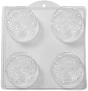 World Of Moulds 4 Cavity Butterflies On Clover Soap/Bath Bomb Mould Mold L40 x 5