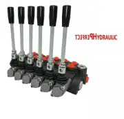 1x FLOATING 6 Bank Hydraulic Directional Control Valves 5xDA Double 40L 11gpm ex