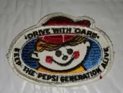 NOS Vintage Pepsi Soda Sew On Patch 1960's Pepsi Generation
