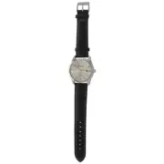 Men Sport Analog Quartz Alarm Auto Day Date Display Wrist Watch Leather2490